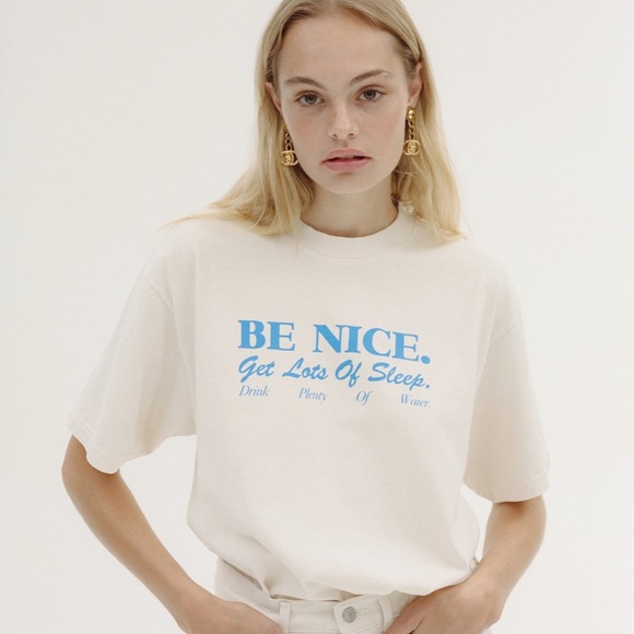 Tops | Nwt Sporty Rich Be Nice Tee 